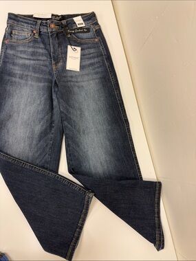 Judy Blue Wide Leg High-Rise Jeans in Dark & Medium Blue Wash size 24-0